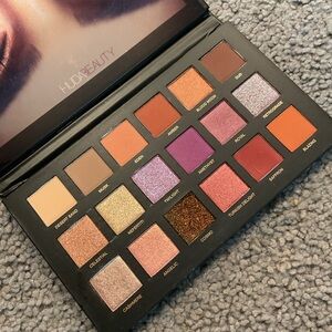 NEW Huda Beauty Desert Dusk Eyeshadow Palette Makeup - Purple, Gold, Brown Tones